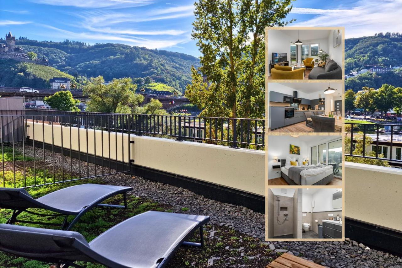 Vivamosel: Appartement Mit Mosel & Burgblick - Balkon - Parken - Aufzug - Fahrradraum Cochem Zewnętrze zdjęcie